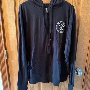 DaHui Black Zip-Up Hoodie XXL